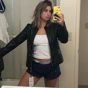 Never worn Zara faux leather jacket still has tag